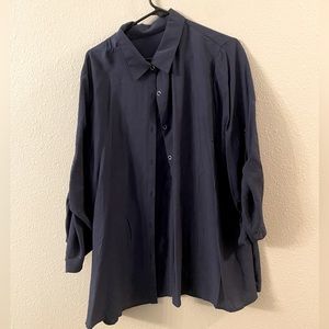 Navy Blue Button Down